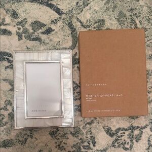 NEW! Pottery Barn 4”x6” Mother of Pearl Frame